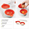 Kitchen Double Microwave Steamed Egg Poacher Cup