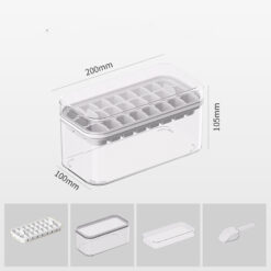 Multi-Layer Silicone Quick Frozen Ice Cube Tray Box