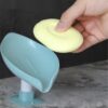 Creative Vertical Lotus Leaf Suction Cup Soap Holder