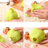 Creative Manual Household Garlic Shape Press Peeler