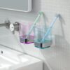Wall-mounted Toilet Mouthwash Cup Holder Organizer