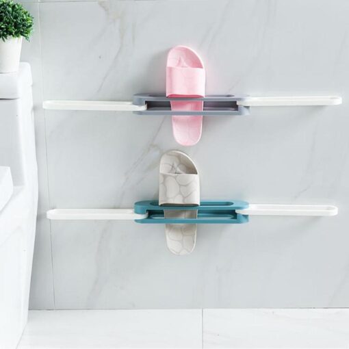 Foldable Wall Hanging Bathroom Slippers Rack - Image 4