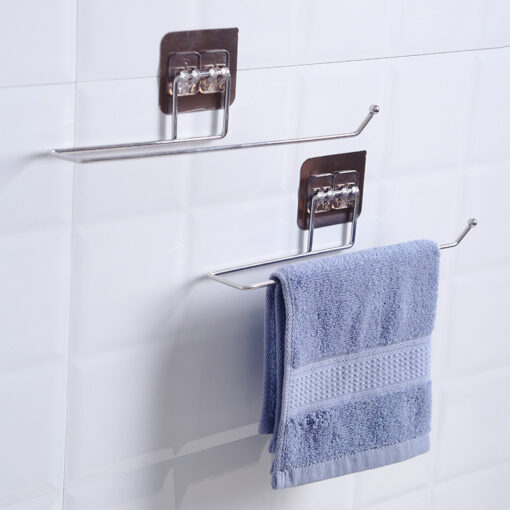 Durable Lazy Rag Free Perforation Hanging Towel Rack