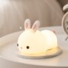 Creative Silicone Rabbit Pat Night Light Children Lamp