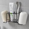 Wall-mounted Toothbrush Holder Bathroom Organizer
