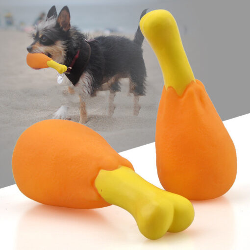 Pet Chicken Leg Shape Grinding Teeth Cleaning Toys