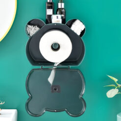 Creative Wall-mounted Bear Shape Toilet Roll Paper Box