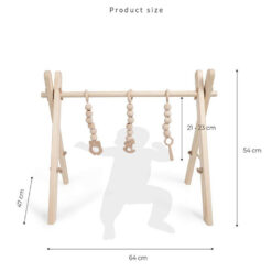 Detachable Wooden Fitness Baby Training Toddler Rack