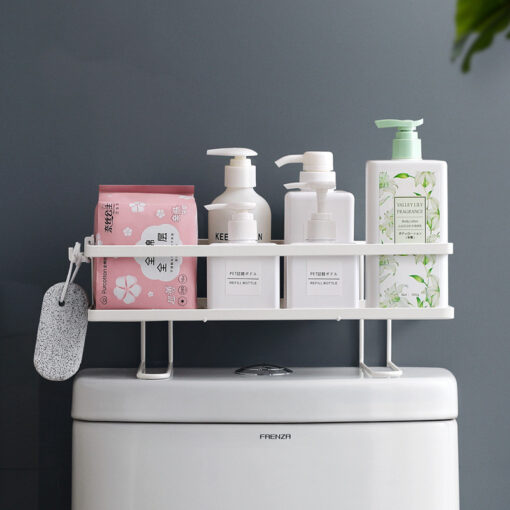 Creative Punch-free Bathroom Storage Rack Organizer