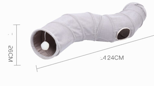 Creative Foldable S-type Cat Tunnel Scratching Toy