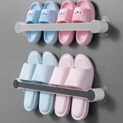 Free Perforated Bathroom Slippers Drainer Rack