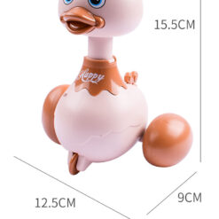 Interactive Cute Press Shake Duck Motorcycle Toy