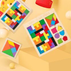 Wooden Jigsaw Children Tetris Puzzle Education Toys
