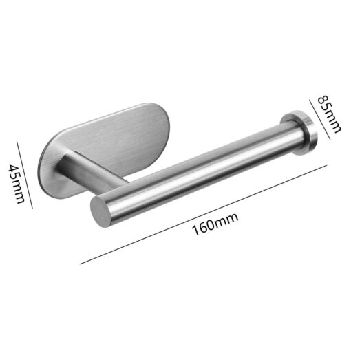 Multifunctional Bathroom Toilet tissue Paper Holder. The toilet paper roll holder is made of 304 stainless steel with a rust-proof surface.