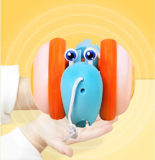 Creative Leash Drag Snail Light Music Baby Pull Toy