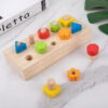 Wooden Nut Thread Combination Hand Eye Exercise Toy
