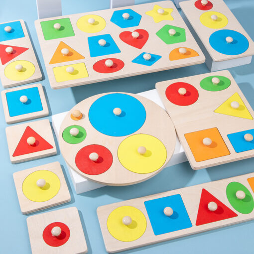 Montessori Teaching Aid Geometric Panel Puzzle Toy