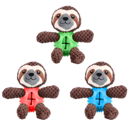 Durable Sloth Cloth Pet Food Leakage Sound Plush Toy