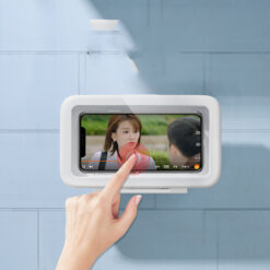 Wall-mounted Waterproof Box Anti-fog Phone Holder