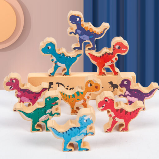 Cute Stacking Dinosaur Balance Block Educational Toy