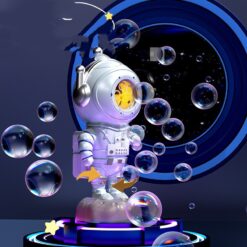 Electric Rotating Astronaut Bubble Blower Machine