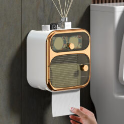 Multifunctional Wall Mounted Toilet Tissue Box Holder