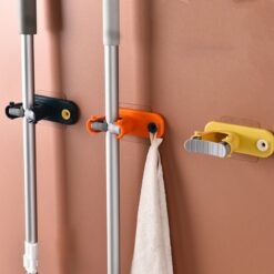 Wall Hanging Bathroom Mop Hook Rack Holder