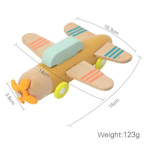 Creative Children's Wooden Small Airplane Puzzle Toy