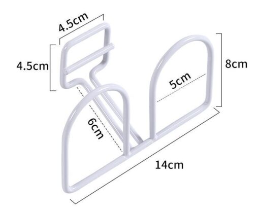 Wall-mounted Non-perforated Shoe Hanger Rack