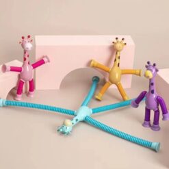 Cartoon Suction Cup Telescopic Tube Stress Relief Toy