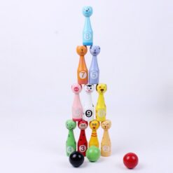 Children's Educational Bowling Outdoor Wooden Toy