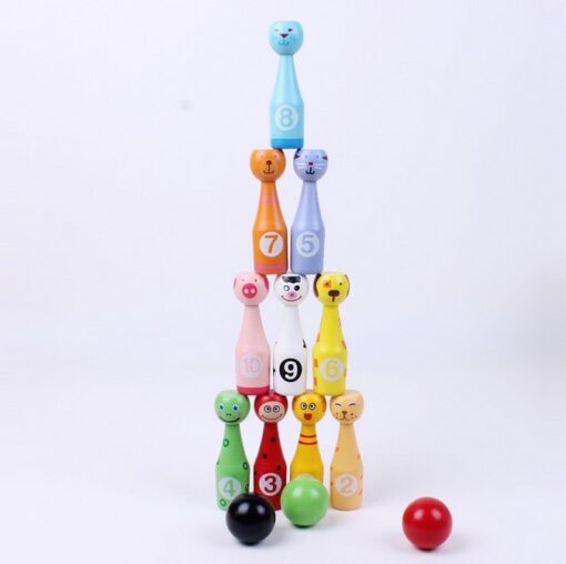 Children's Educational Bowling Outdoor Wooden Toy