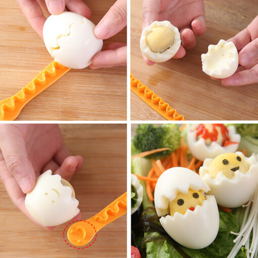 Creative Boiled Cooked Eggs Household Shaper Cutter