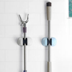 Wall-mounted Punch-free Broom Mop Hook Holder