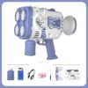 Colorful Lighting Music Bubble Blowing Maker Gun