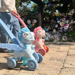 Children's Outdoor Hand Push Bubble Machine Toy