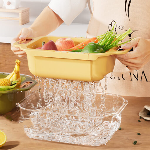 Creative Retractable Double Kitchen Drainer Basket