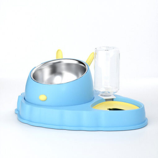 Portable Stainless Steel Pet Double Feeding Bowl