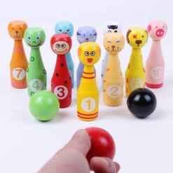 Children's Educational Bowling Outdoor Wooden Toy
