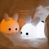 Cute Small Silicone Rabbit Night Light Lamp