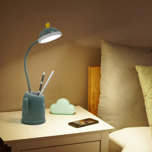 Rechargeable Cactus Pen Holder LED Desk Table Lamp