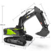 Durable Wireless Remote Control Alloy Excavator Toy