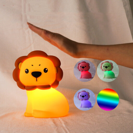 Intelligent Remote Control Cartoon Lion LED Light Lamp