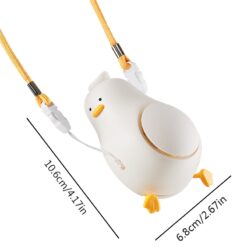 Portable USB Rechargeable Lying Duck Handheld Fan