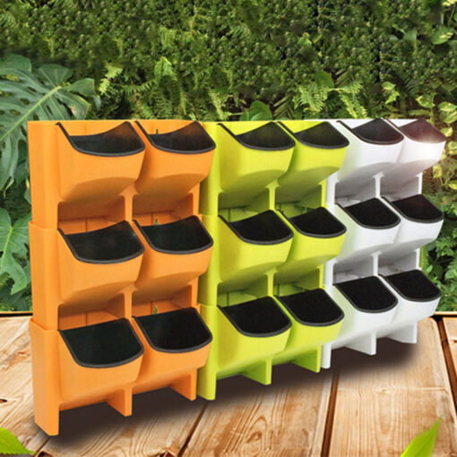 Indoor Outdoor Stackable Balcony Flower Pot