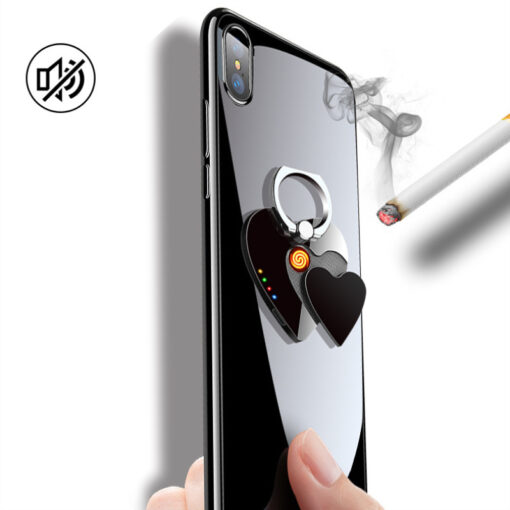 Magnetic Finger Ring Phone Cigarette Lighter Holder