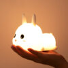 Creative Cute Led Bunny Sleeping Night Light Lamp