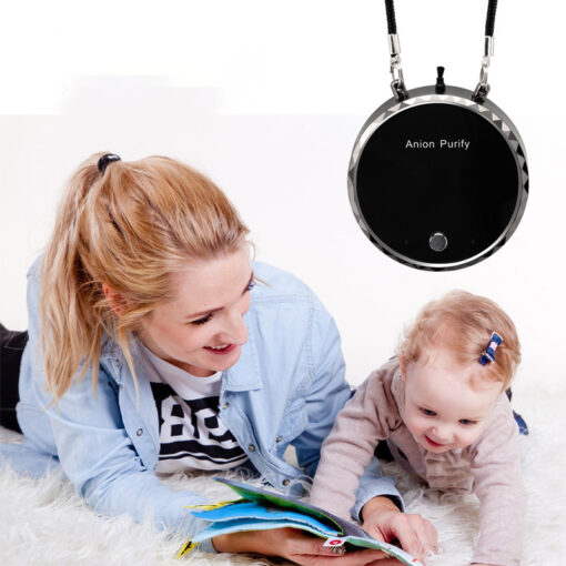 Portable Mini Hanging Neck Air Necklace Anion Purifier