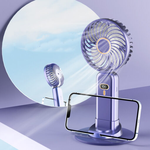 Handheld Digital Display Folding Spray Cooling Fan