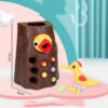 Cute Magnetic Woodpecker Bug Catching Baby Toy